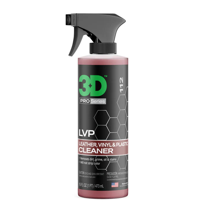 3D Leather, Vinyl, Plastic Interior Cleaner 16 oz